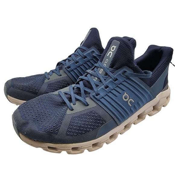 On Cloud Cloudswift Cloudtec Running Shoes Blue Helion Men’s Size 13 - Picture 4 of 12